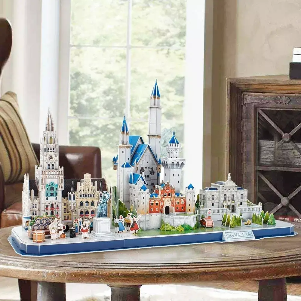 3D-пазл cubicfun City Line Bavaria 306-20267 Photo 5