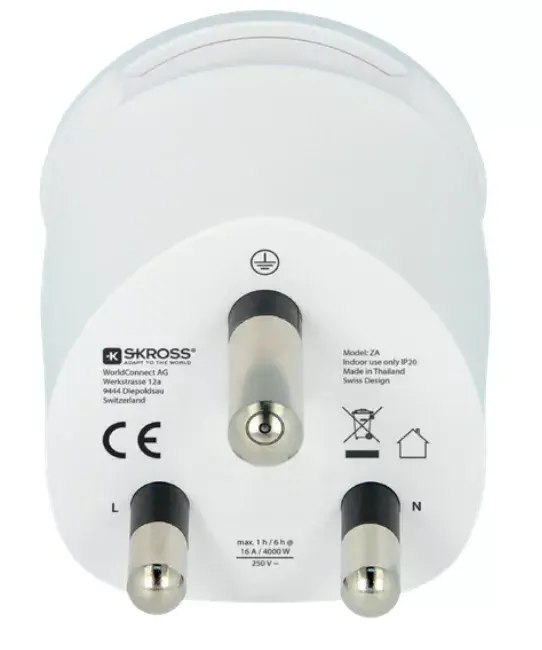 Power Plug Adapter Type F Skross 1.500202-E Photo 2