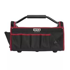 Equipment case YATO YT-7435 — metal tool case, 490×230×280 mm, 31 pockets, black