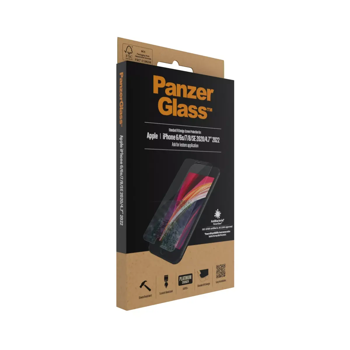 Защитное стекло PanzerGlass iPhone 8 7 6s 6 SE 2020 2022 Photo 4