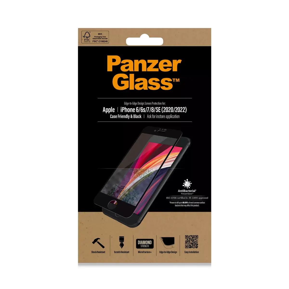 Ekrāna aizsargs PanzerGlass Apple iPhone 8 7 6s 6 SE 2020 Photo 2