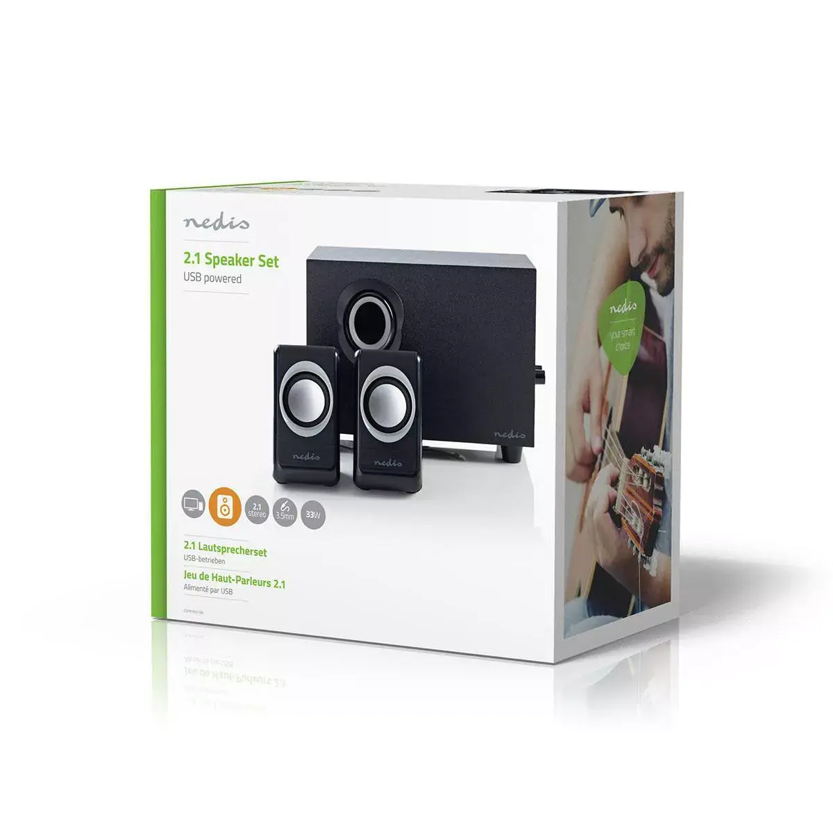 Nedis CSPR10021BK 2.1 skaļruņu komplekts PC Photo 5