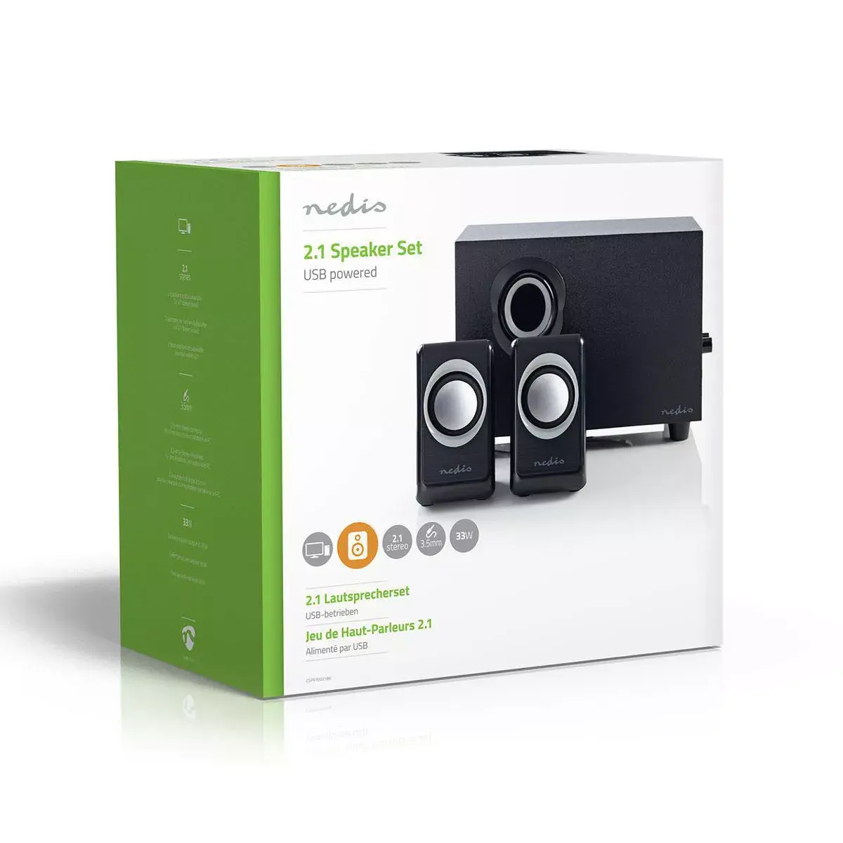 Nedis CSPR10021BK 2.1 skaļruņu komplekts PC Photo 6