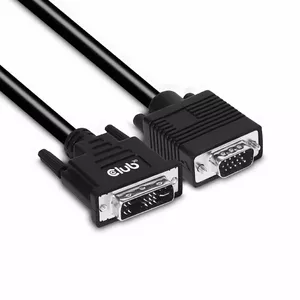 DVI-A to VGA Cable M/M CLUB3D CAC-1243 3m 28 AWG Black