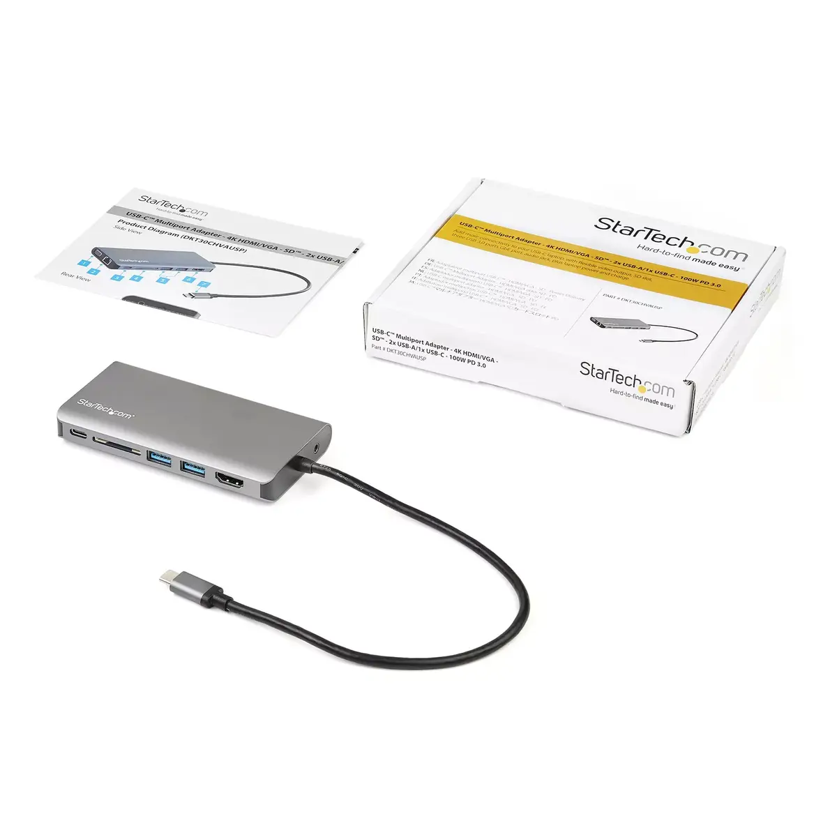USB C Multiport Adapter StarTech DKT30CHVAUSP Photo 12