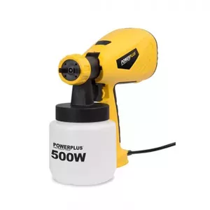 Краскопульт POWERPLUS POWX354 — двигатель 500W, бак 0.8 л, ручной распылитель