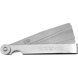 Yato YT-7222 feeler gauge Silver 0.05,0.06,0.07,0.08,0.09,0.1,0.2,0.3,0.4,0.5 mm