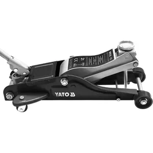 Mechanical car jack YATO YT-1720 — 2 t capacity, lift 8.9–35.9 cm, 4 wheels, black