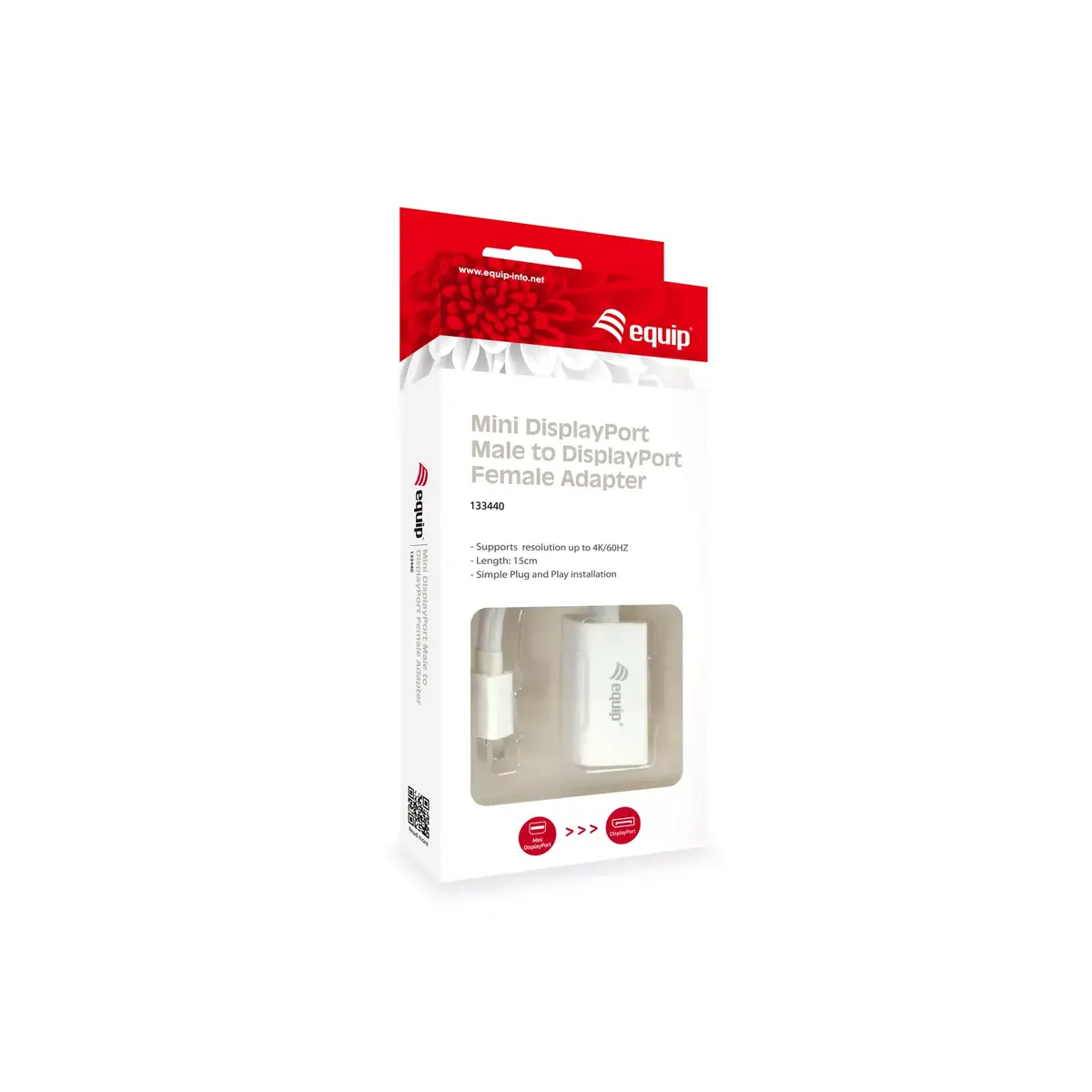 Mini DisplayPort uz DisplayPort adapteris Equip 133440 Photo 4