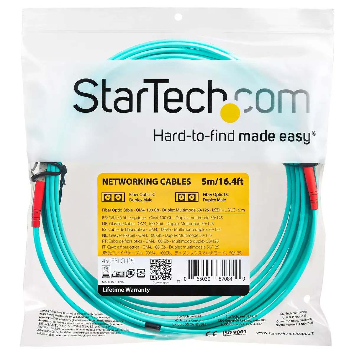 Fiber Optic Cable StarTech.com 450FBLCLC5 Photo 5