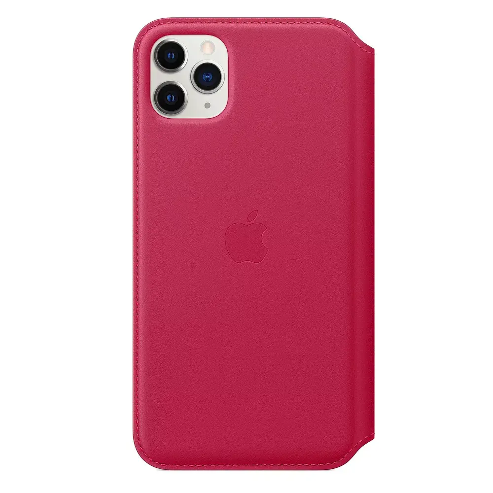Apple iPhone 11 Pro Max Leather Folio — Berry Photo 2