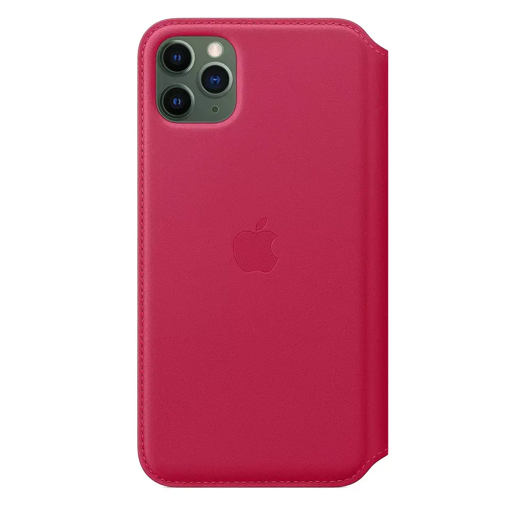 Apple iPhone 11 Pro Max Leather Folio — Berry Photo 3