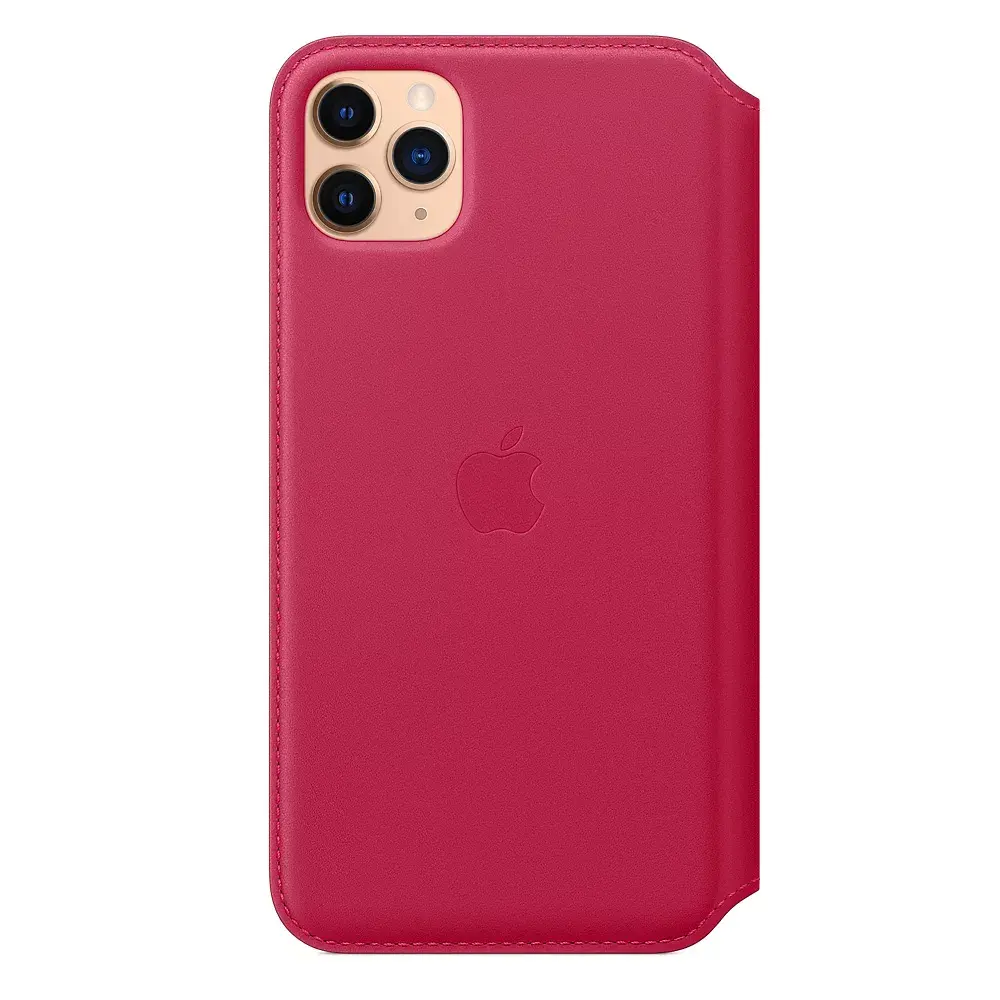 Apple iPhone 11 Pro Max Leather Folio — Berry Photo 4