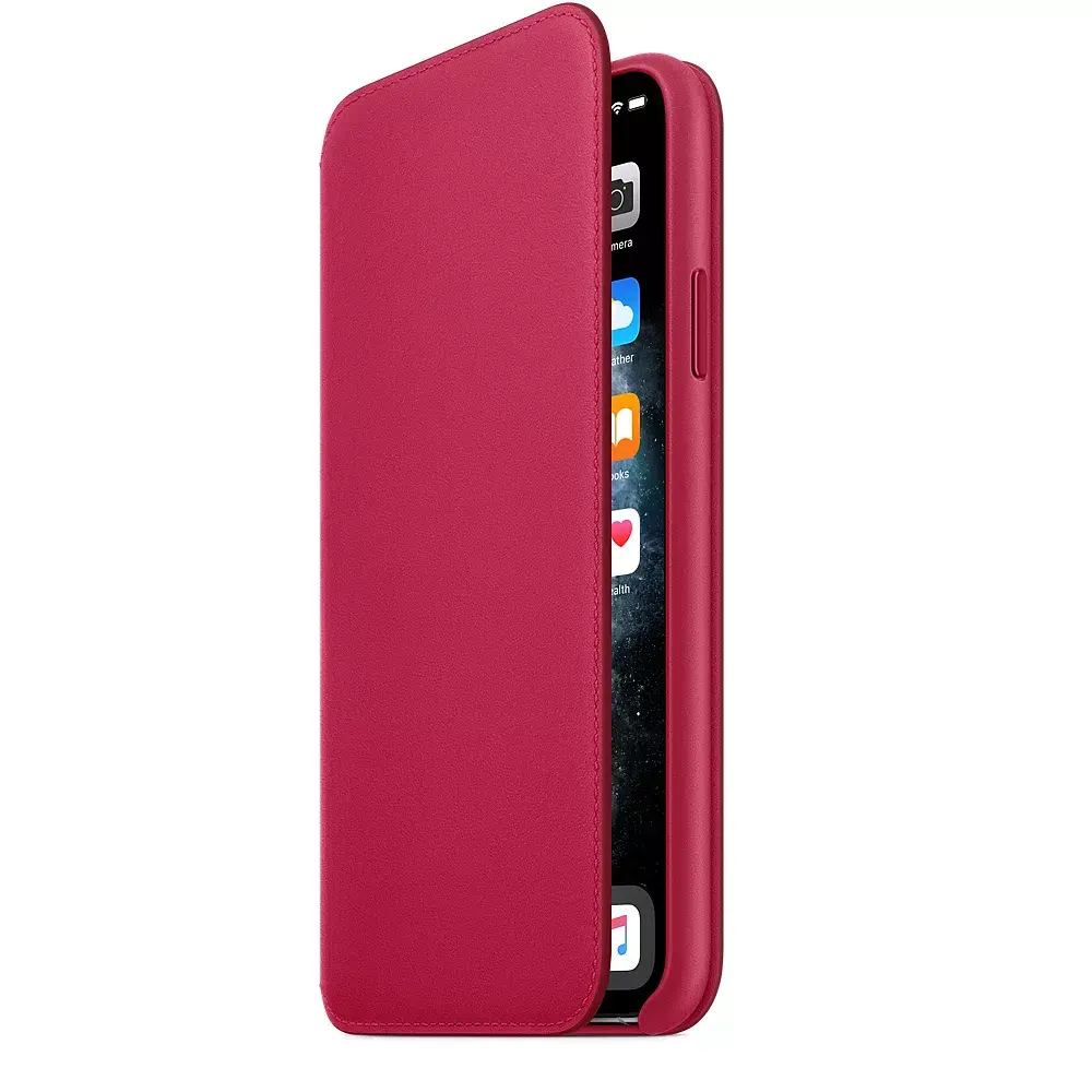 Apple iPhone 11 Pro Max Leather Folio — Berry Photo 5