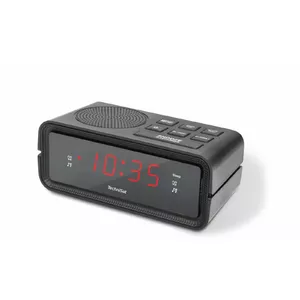 Digital alarm clock TECHNISAT DIGICLOCK 2 — LED 1.2" display, AC/battery (AAA), black, 125×50×60 mm