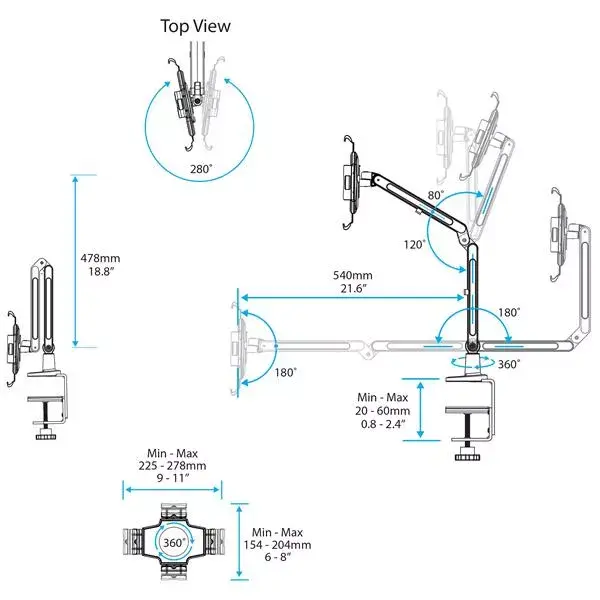 Tablet Mount Arm StarTech.com ARMTBLTIW Photo 5