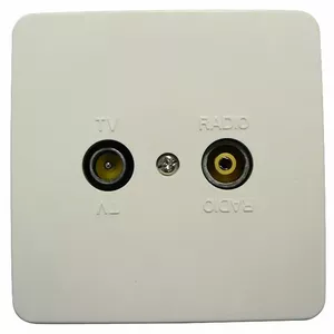 Wall outlet for TV and radio Maximum 63501 — coaxial TV/FM socket for wall installation