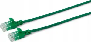 Network patch cable MicroConnect CAT6A U/UTP Slim 0.25 m — Green