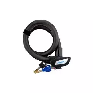 Cable lock FISCHER 85903 — 850 mm black steel security cable