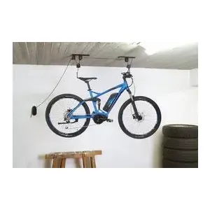 Bike lift FISCHER 50386 — ceiling-mounted bicycle hoist, load capacity 30 kg, black