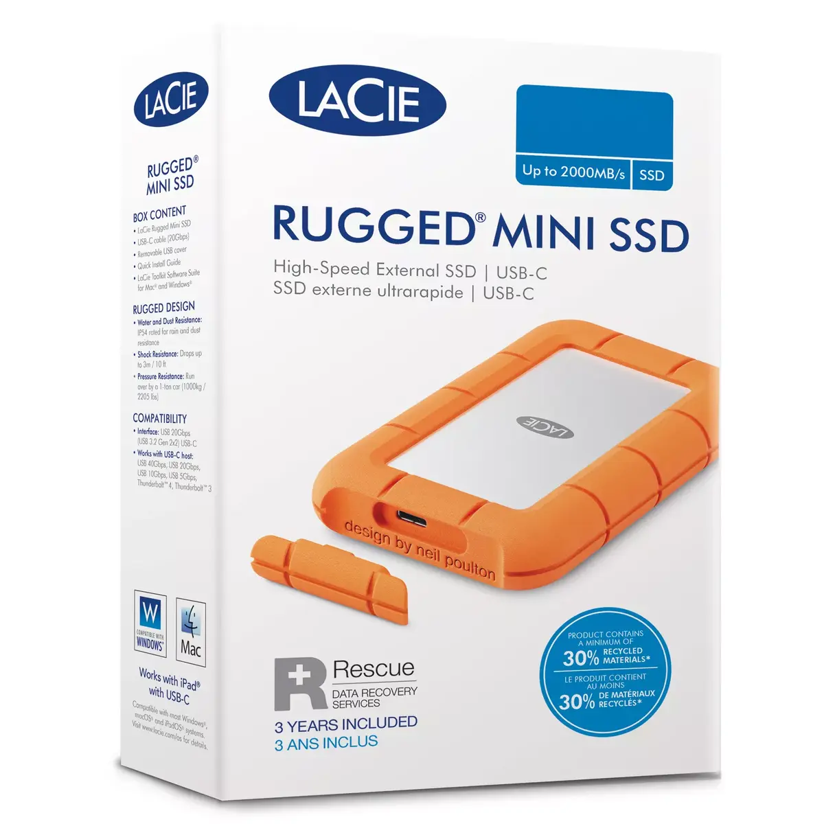 Cietais disks LaCie 5TB Rugged Mini Photo 5
