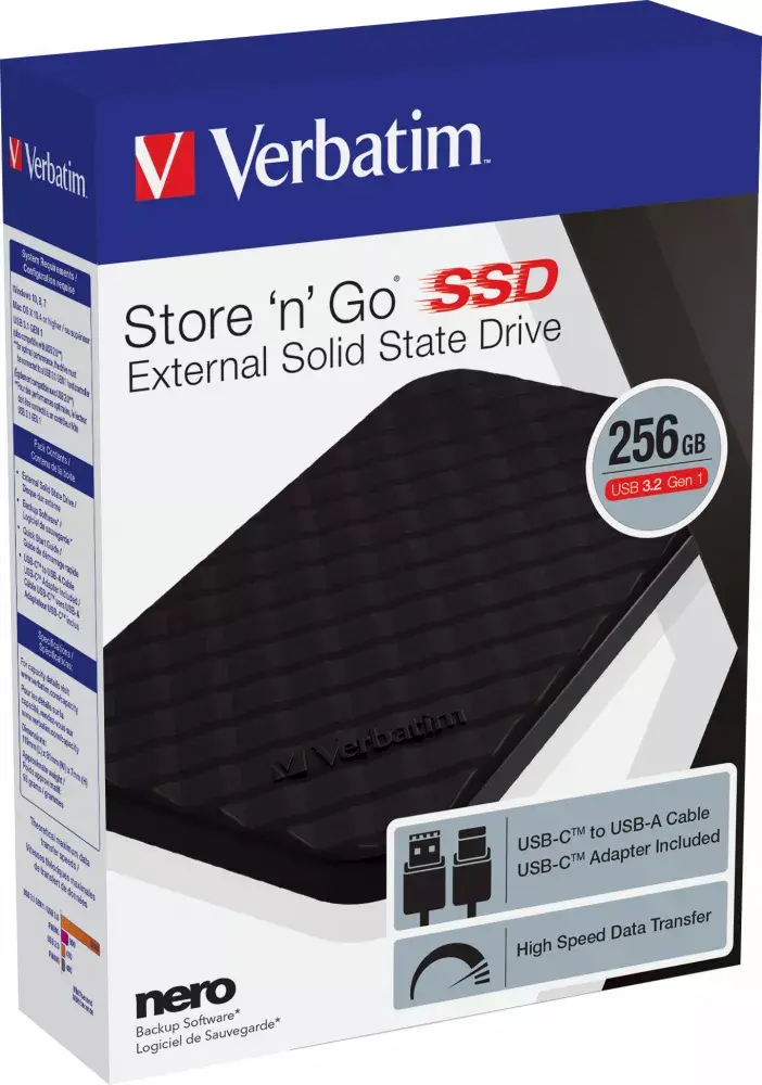 Portable SSD Verbatim 256GB Store 'n' Go Photo 6