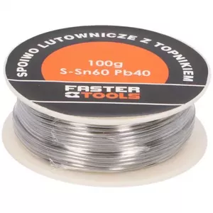 Solder Wire faster tools Lodalva S-Sn60Pb40 2.5 mm 100 g, leaded solder alloy 60/40