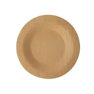 Plate Papstar 88039 Disposable Round Bamboo 18 cm
