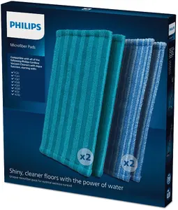 Philips XV1700/01 Mikrošķiedras uzgaļi Mopja paliktnis Universāls 4 gabali