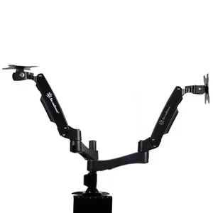 Monitor Mount Silverstone SST-ARM22BC 61 cm (24") Desk Black