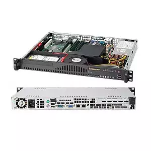Computer case Supermicro SC512-203B Rack Black