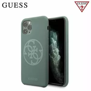 Guess GUHCN58LS4GKA 4G Tone On Tone ciets aizmugures maks-apvalks priekš Apple iPhone 11 Pro Khaki Zaļš