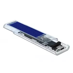 Корпус для SSD DeLOCK 42620 Внешний корпус для M.2 NVME PCIe SSD с USB Type-C прозрачный