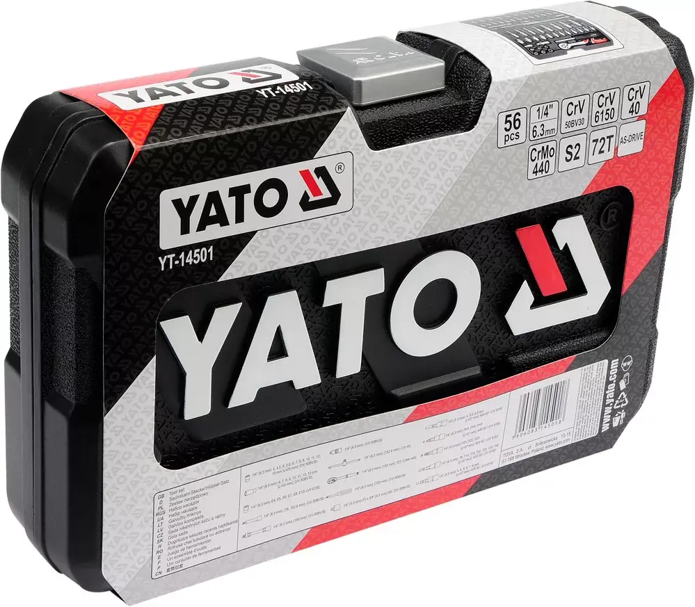 Ligzdas komplekts Yato YT-14501 — 56 gab. Photo 4