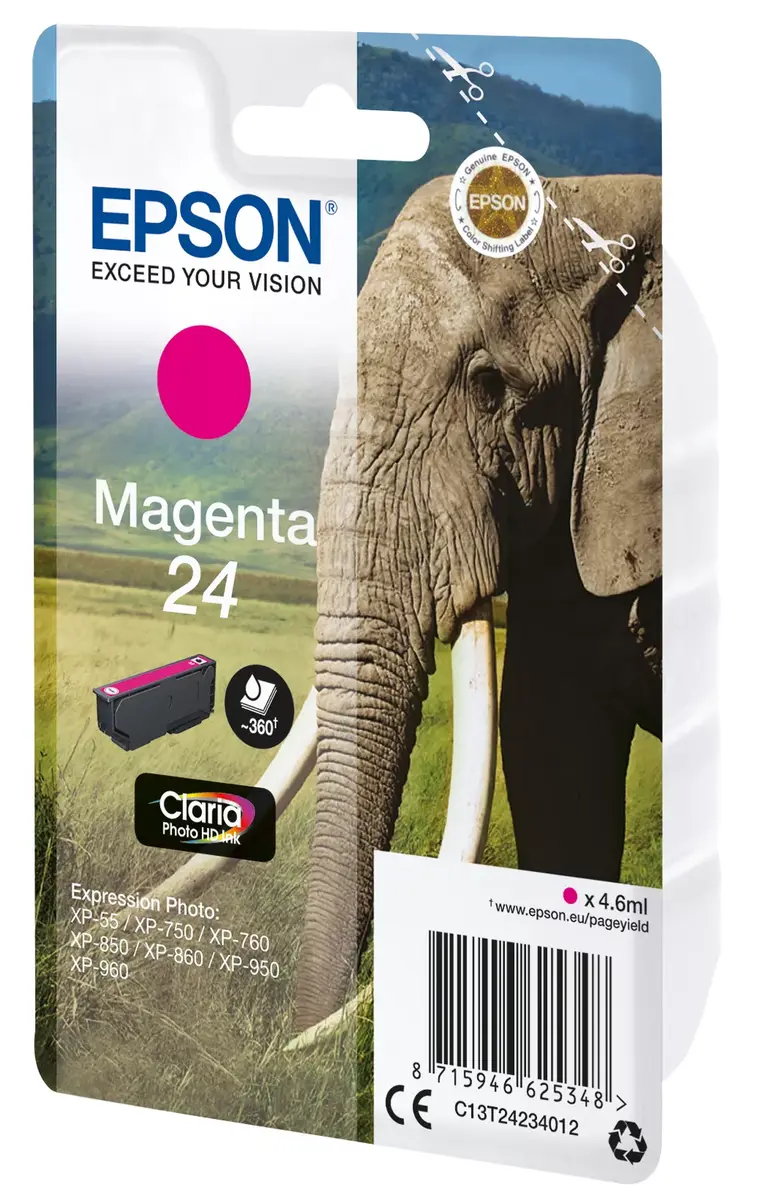 Epson 24 Magenta Claria Photo HD Ink Cartridge Photo 2