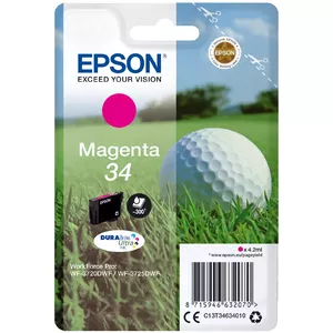 Cartridge Epson 34 Magenta 300 pages C13T34634010