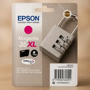 Cartridge Epson Padlock Singlepack Magenta 35XL DURABrite Ultra Ink