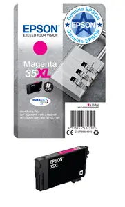 Чернильный картридж Epson Padlock 35XL повышенной емкости пурпурный DURABrite Ultra пигментный 20.3 мл 1900 страниц