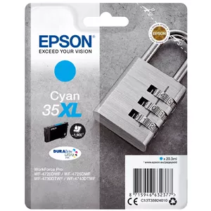 Cartridge Epson Padlock Singlepack Cyan 35XL DURABrite Ultra Ink
