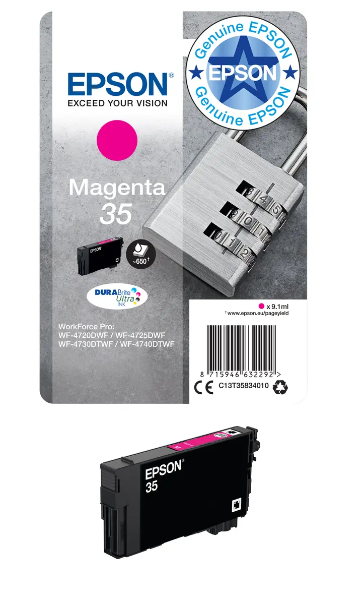 Epson Padlock 35 Oriģināla vienas magenta