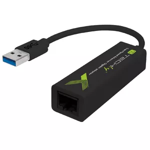 Techly IDATA USB-ETGIGA3T2 networking cable Black 0.1 m