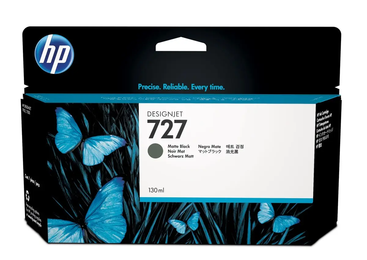 HP 727 130 ml matēti melna