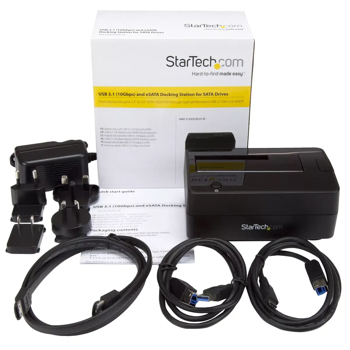 StarTech док-станция USB 3.1 / eSATA в SATA SDOCKU313E Photo 7