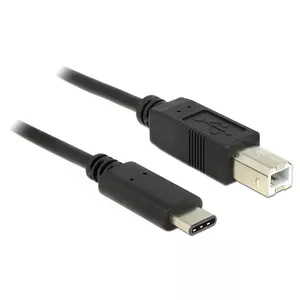 USB Cable DeLOCK 83601 USB 2.0 1m USB C USB B Black