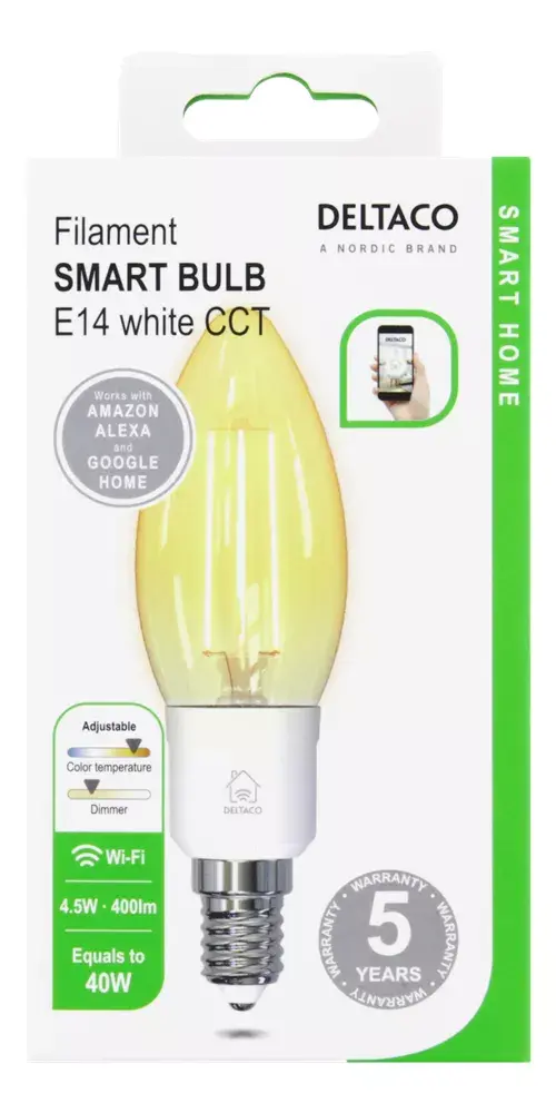 Smart bulb Deltaco SH-LFE14C35 Photo 2