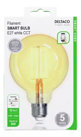 Smart bulb Deltaco SH-LFE27G95 Photo 2
