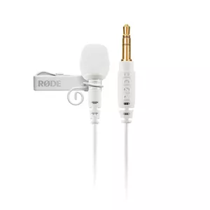 RØDE Lavalier GO Balts Lavalier/Lapel Mikrofons ar 3.5mm Ligzdu, -35 dB Jutību un 20 - 20000 Hz Frekvenču Diapazonu