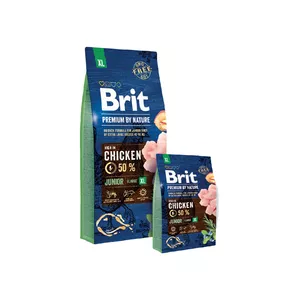 Brit Premium by Nature Junior XL 15 kg Pieaudzis suns Cālis