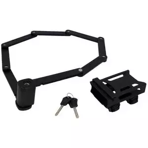 Folding bike lock FISCHER Falt-Fahrradschloss XL 1100 mm — hardened steel