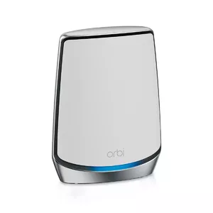 NETGEAR Orbi RBS850 AX6000 WiFi 6 Mesh Sattelite Трехдиапазонный (2,4 ГГц/5Ггц/5ГГц) Wi-Fi 6 (802.11ax) Серый, Белый 4 Внутренний